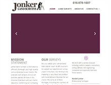 Tablet Screenshot of jonkersurveys.com